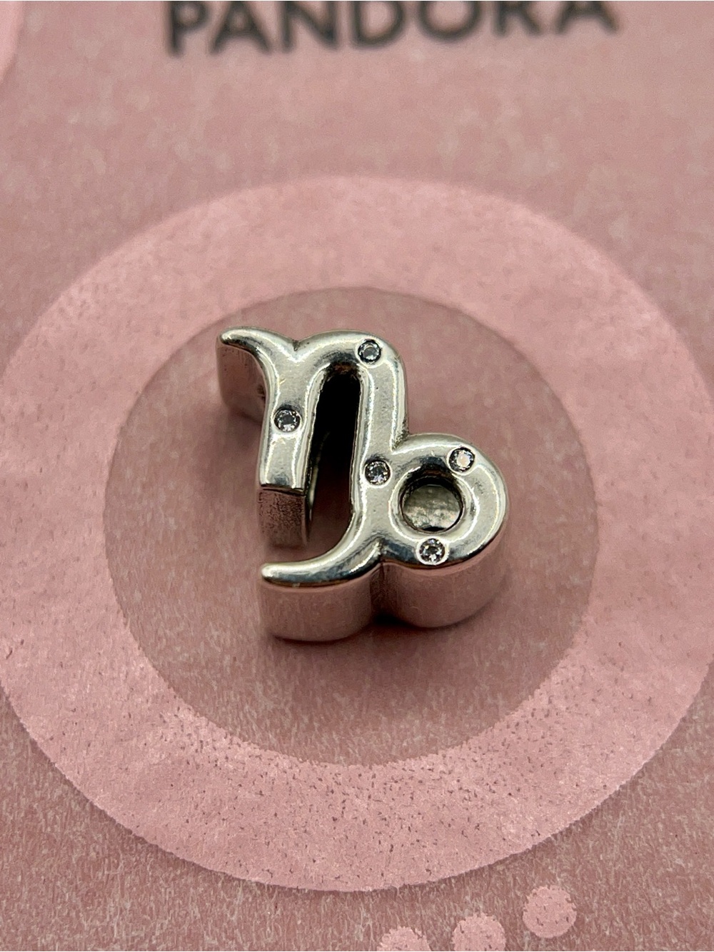Pandora Sterling Silver Sparkling Capricorn Zodiac Charm 791940CZ